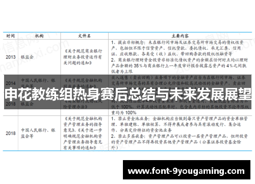 申花教练组热身赛后总结与未来发展展望